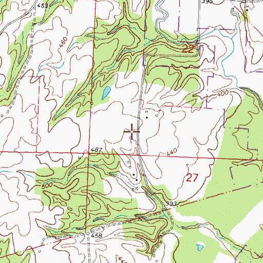 Topographic Map of Riverveiw Airport, IL
