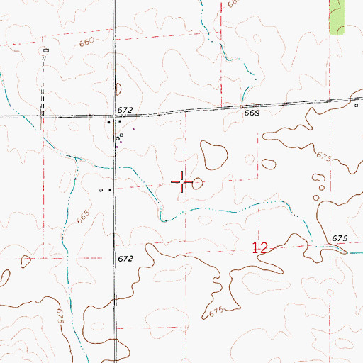 Topographic Map of Cast Airport, IL