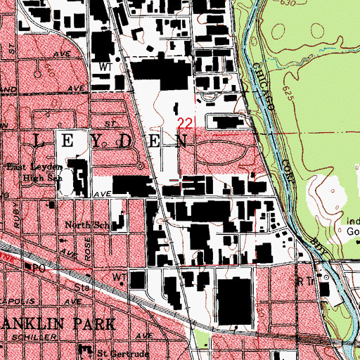 Topographic Map of B and L Heliport, IL