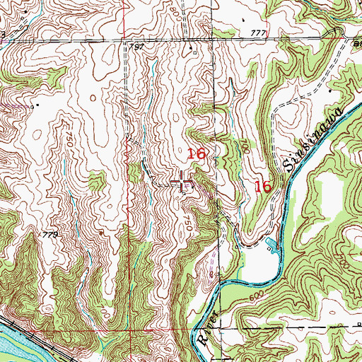 Topographic Map of Briggs Brothers Airfield (historical), IL