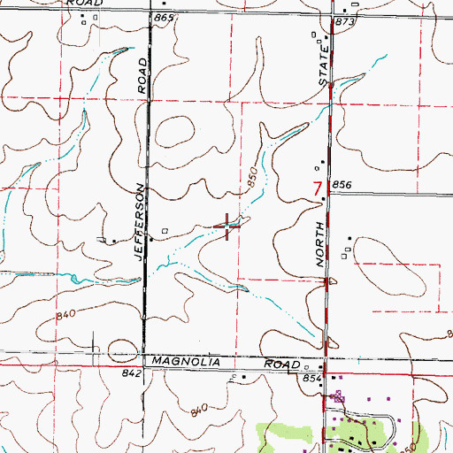 Topographic Map of Ramme Airport (historical), IL