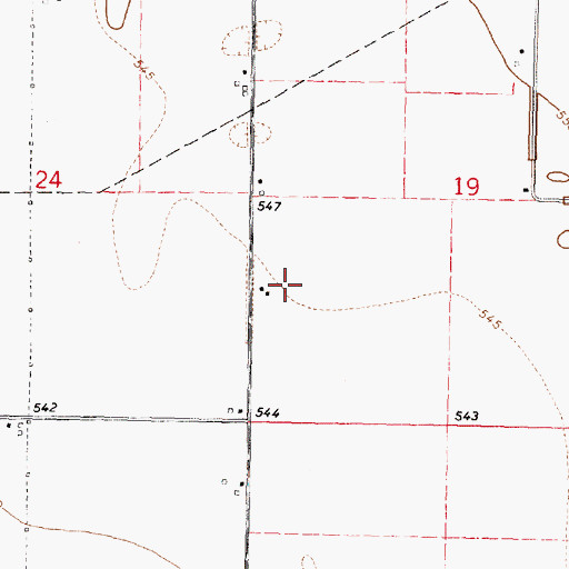 Topographic Map of Lutz RLA Airport, IL