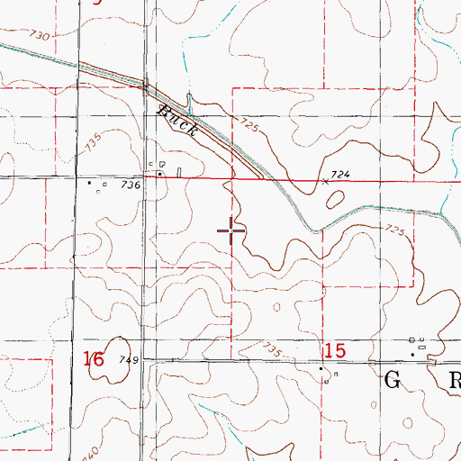 Topographic Map of Kuntz Field (historical), IL