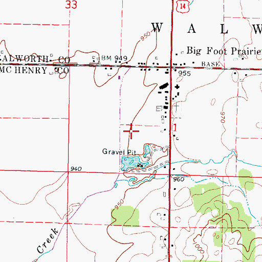 Topographic Map of Kirkpatrick Airport, IL