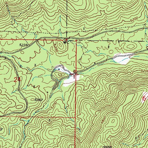 Topographic Map of Eugenie Stream, AZ