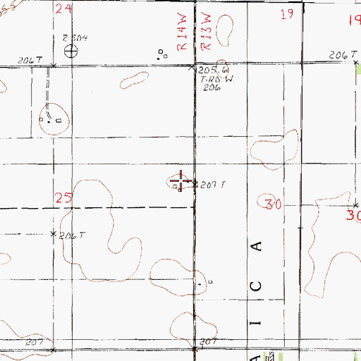 Topographic Map of Trisler Airport, IL