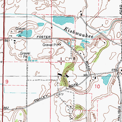 Topographic Map of Phyllis Field, IL