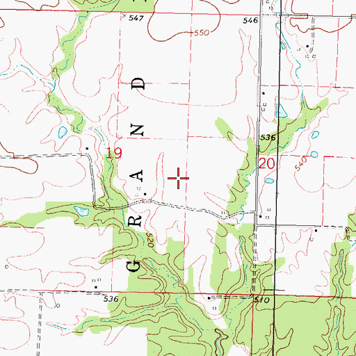 Topographic Map of Prairie Airport, IL