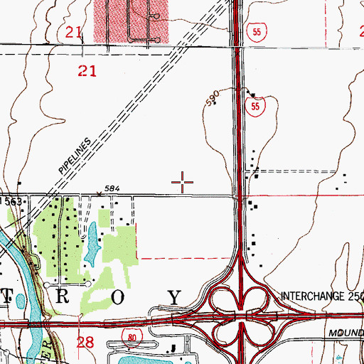 Topographic Map of Haley Field (historical), IL