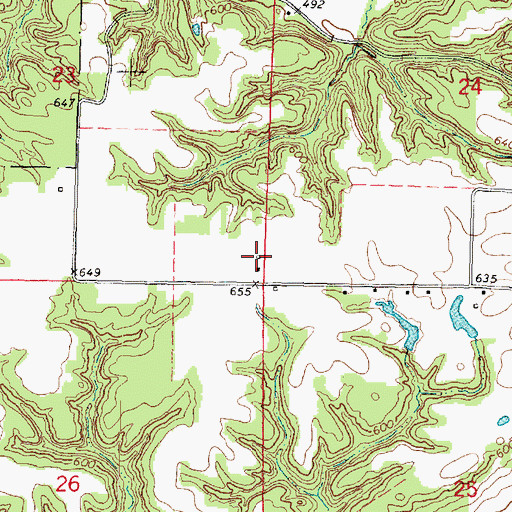 Topographic Map of Parrish RLA Airport, IL