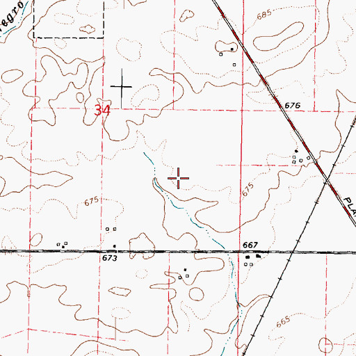 Topographic Map of Hahn Airport (historical), IL