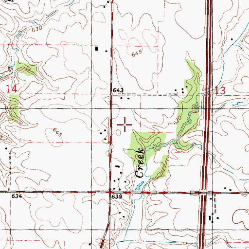 Topographic Map of Davis Airport (historical), IL