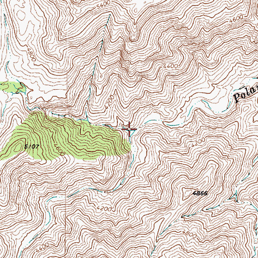 Topographic Map of Horsethief Creek, AZ