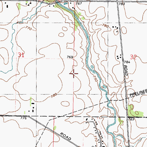 Topographic Map of Alcock RLA Airport (historical), IL