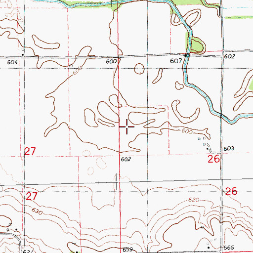 Topographic Map of M A M Trail Airport, IL