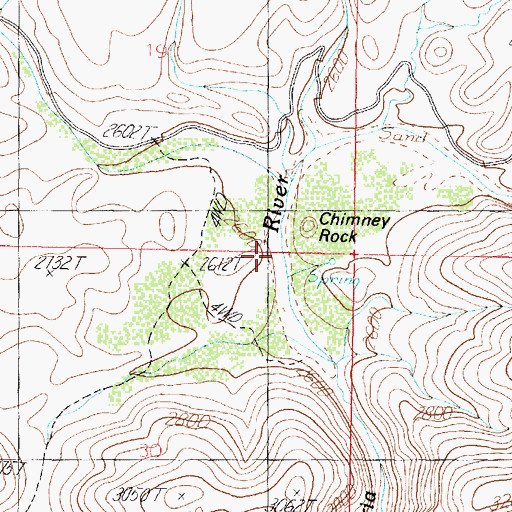 Topographic Map of Muchos Caones, AZ