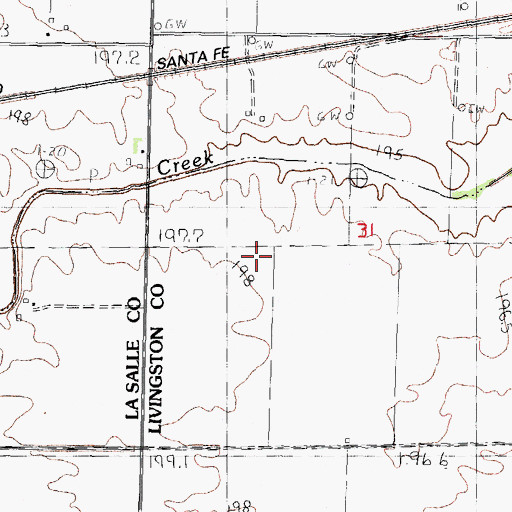 Topographic Map of Garretson Field (historical), IL