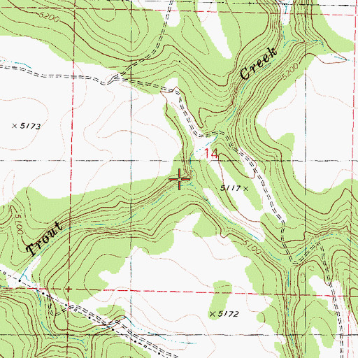Topographic Map of Muddy Canyon, AZ
