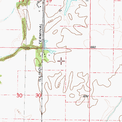 Topographic Map of Weishaupt Airport, IL