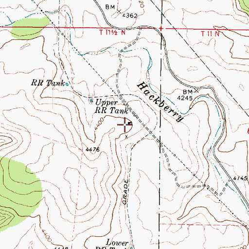 Topographic Map of Ocotillo, AZ