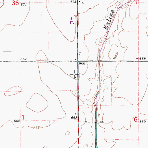 Topographic Map of Sunset Acres Airport, IL