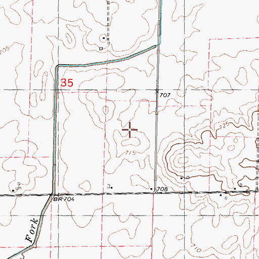 Topographic Map of Margenthaler Airport (historical), IL