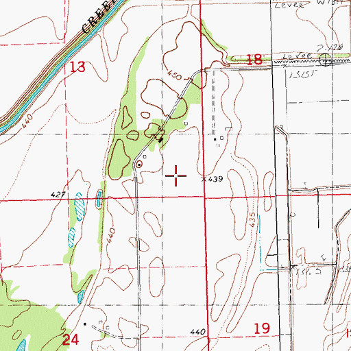 Topographic Map of Kloker Airport, IL