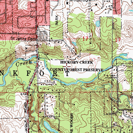 Topographic Map of Richards Heliport, IL