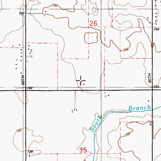 Topographic Map of Wix Airport, IL