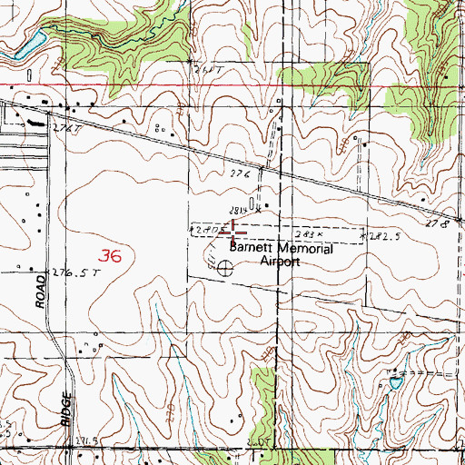 Topographic Map of Ogle County Airport, IL