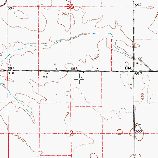 Topographic Map of Sinele Strip, IL