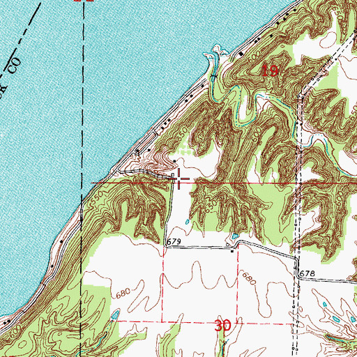 Topographic Map of Winchester Airport, IL