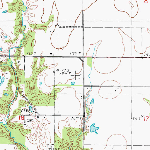 Topographic Map of Cumberland Air Park RLA, IL