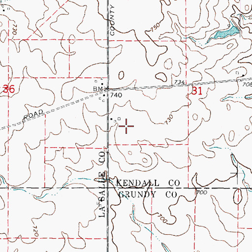 Topographic Map of Vogen RLA Airport, IL