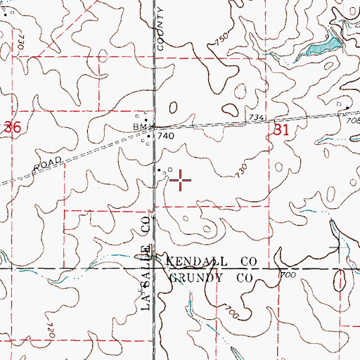 Topographic Map of Vogen RLA Airport, IL