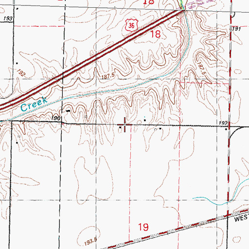 Topographic Map of Springfield Southwest Airpark (historical), IL