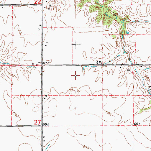 Topographic Map of Sineles Sunset Strip (historical), IL