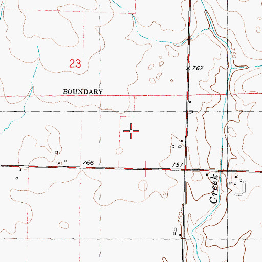 Topographic Map of Zea Mays Field (historical), IL