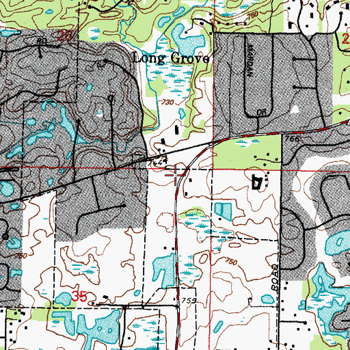 Topographic Map of Rotor Swing Heliport, IL