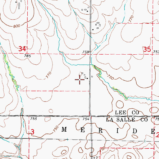 Topographic Map of Illinois Copter Service Heliport, IL