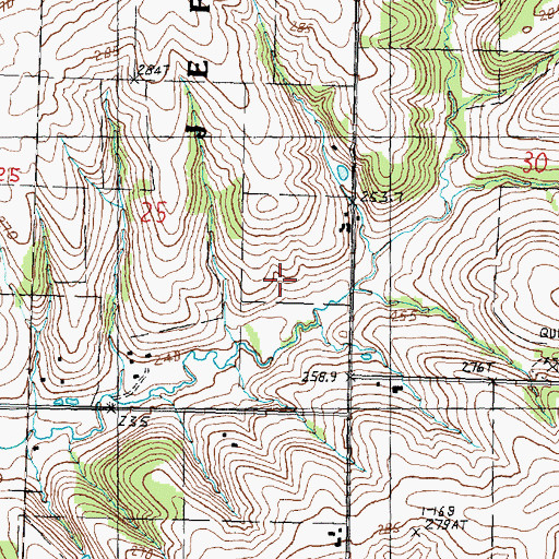 Topographic Map of Plum Creek Farm Airport (historical), IL