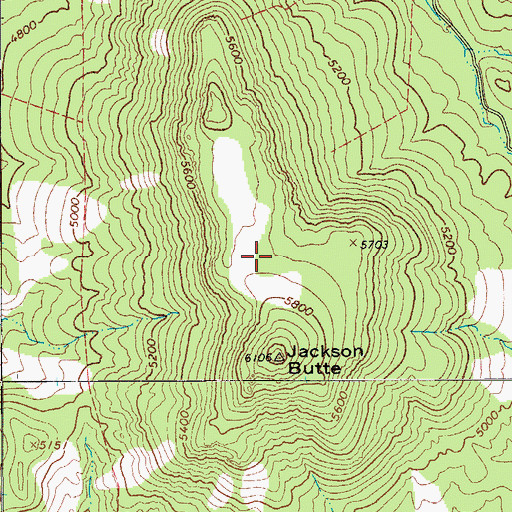 Topographic Map of Hess Flat, AZ