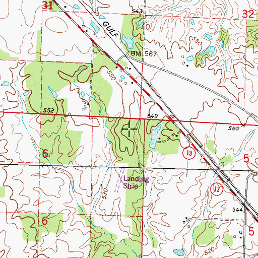 Topographic Map of Schumaier RLA Airport, IL
