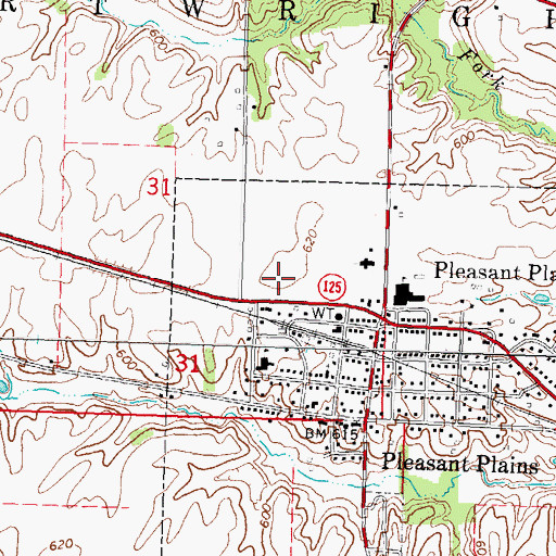Topographic Map of Brandt Heliport, IL
