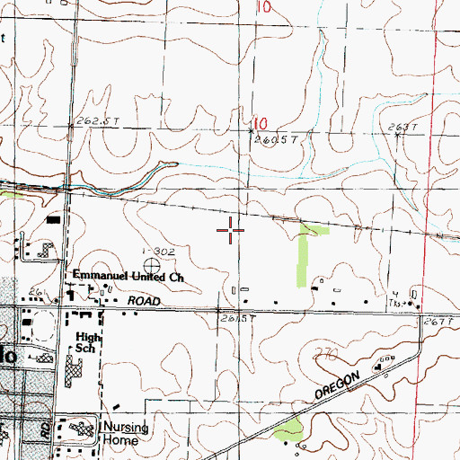 Topographic Map of Gentry Airport, IL