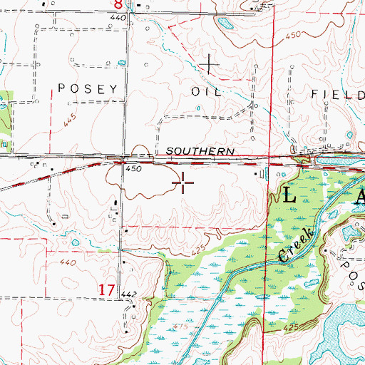 Topographic Map of Twenhafel Field (historical), IL