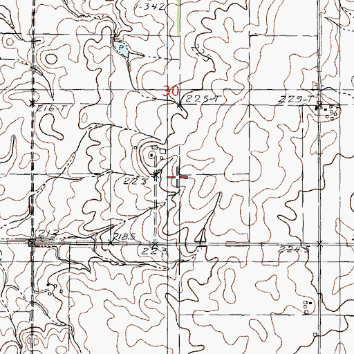 Topographic Map of Egland Field (historical), IL