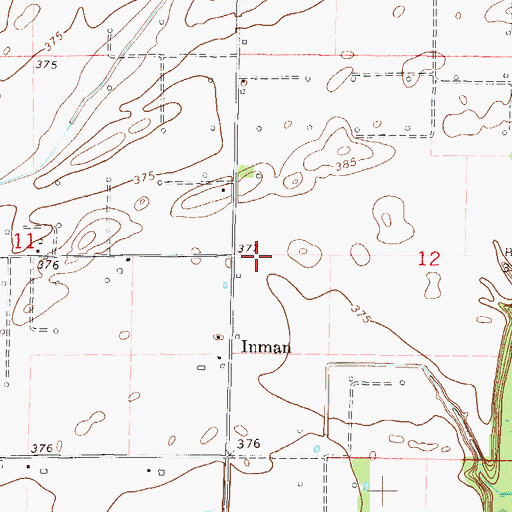 Topographic Map of Downen Heliport, IL