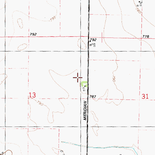 Topographic Map of Reinke Airport (historical), IL
