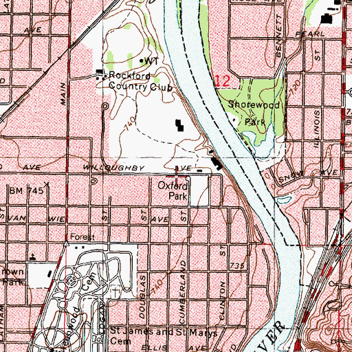 Topographic Map of Ingersoll Heliport, IL